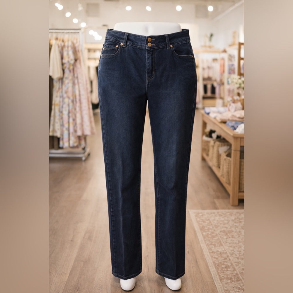 Lane Bryant Dark Blue Straight Leg Jeans